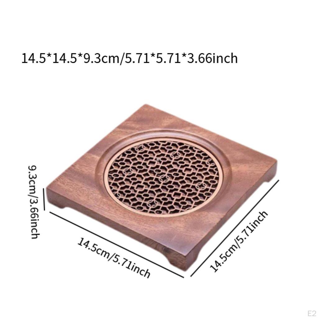 Elegantes Untersetzer-Set aus Walnussholz für den Heim- und Bürogebrauch