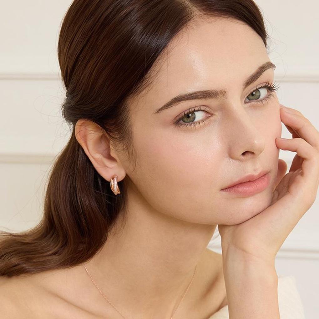 [LsSHOP] 14K Arte Earrings (Gold Plated)_LJ5196BRE