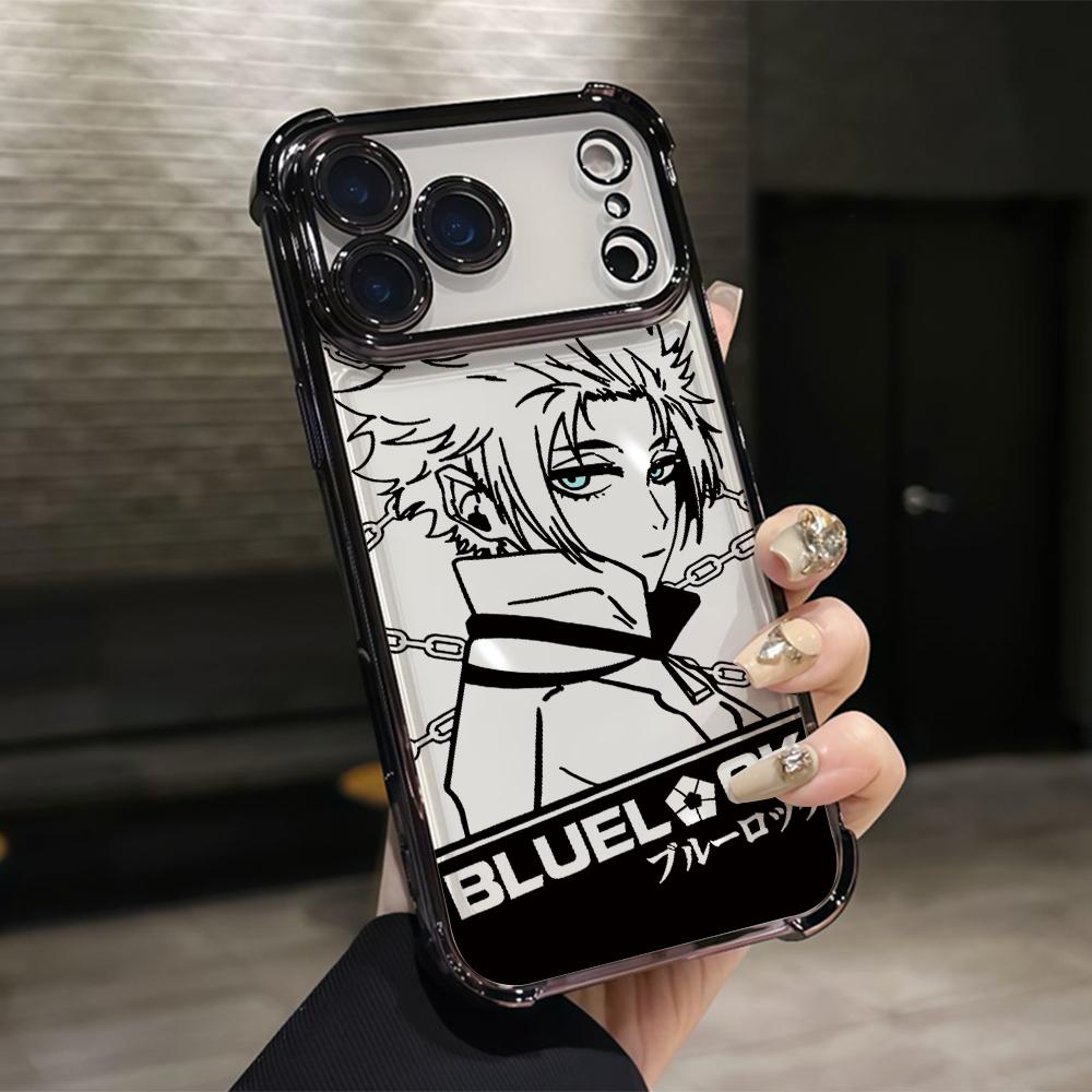 

Anime B-Blues Locks Phone Case for Samsung Galaxy S26 S25 S24 S23 S22 S21 S20 FE Ultra Plus 5G Anti-drop Transparent Cover Galaxy S23 Ultra