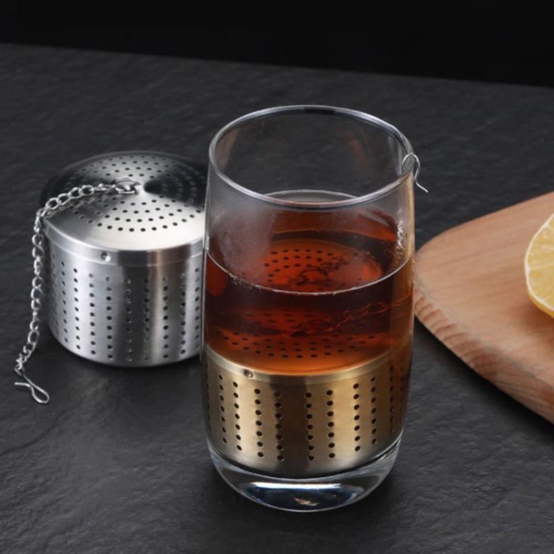 304 Stainless Steel Seasoning Barrel Bucket Effectively Tea Leaking Hot Pot Home Tea Strainers