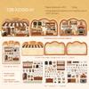 Tiny Treasure Shop Series Vintage Coffee Bread Flower Landscape Sticker Creative DIY Journal Material Collage Stationery