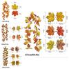 Realistic Autumn Maple Leaf Garland For Thanksgiving And Halloween Decorations
