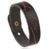 Vintage men's leather bracelet - stylish and versatile european & american punk style bangle