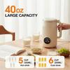 Nut Milk Maker Machine,40oz Soy Milk Maker with Self-Cleaning, Delay Start,Keep Warm,for Juice,Smoothie,Eu Plug