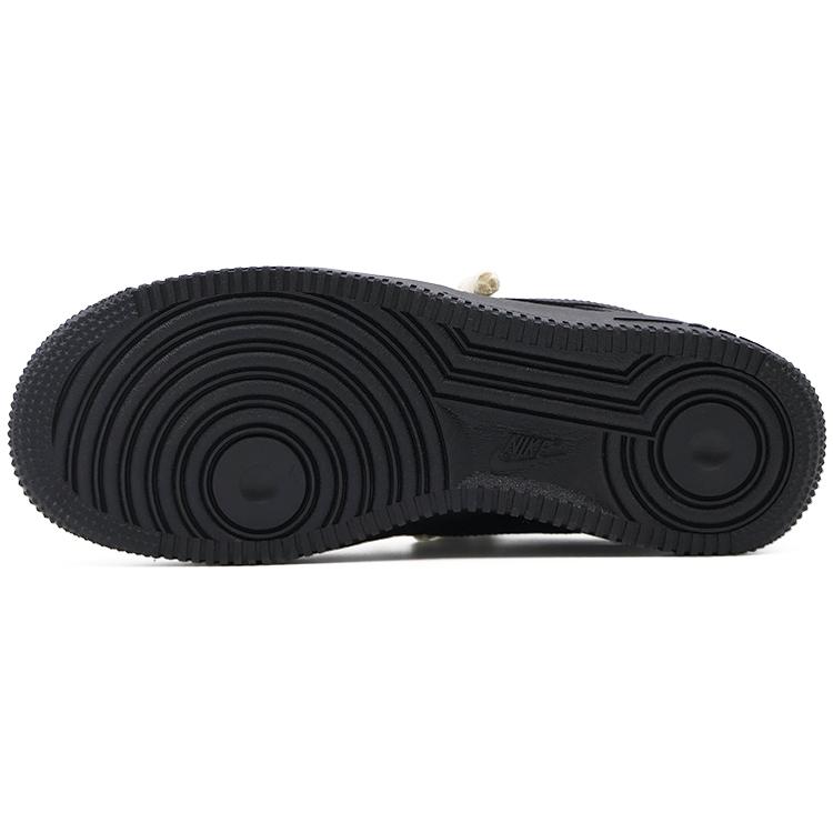 Nike Air Force 1 Rezistente la Alunecare Rezistente la Abraziune Pantofi Joși pentru Skateboard Unisex Negru CW2288-001(Echipa91- )