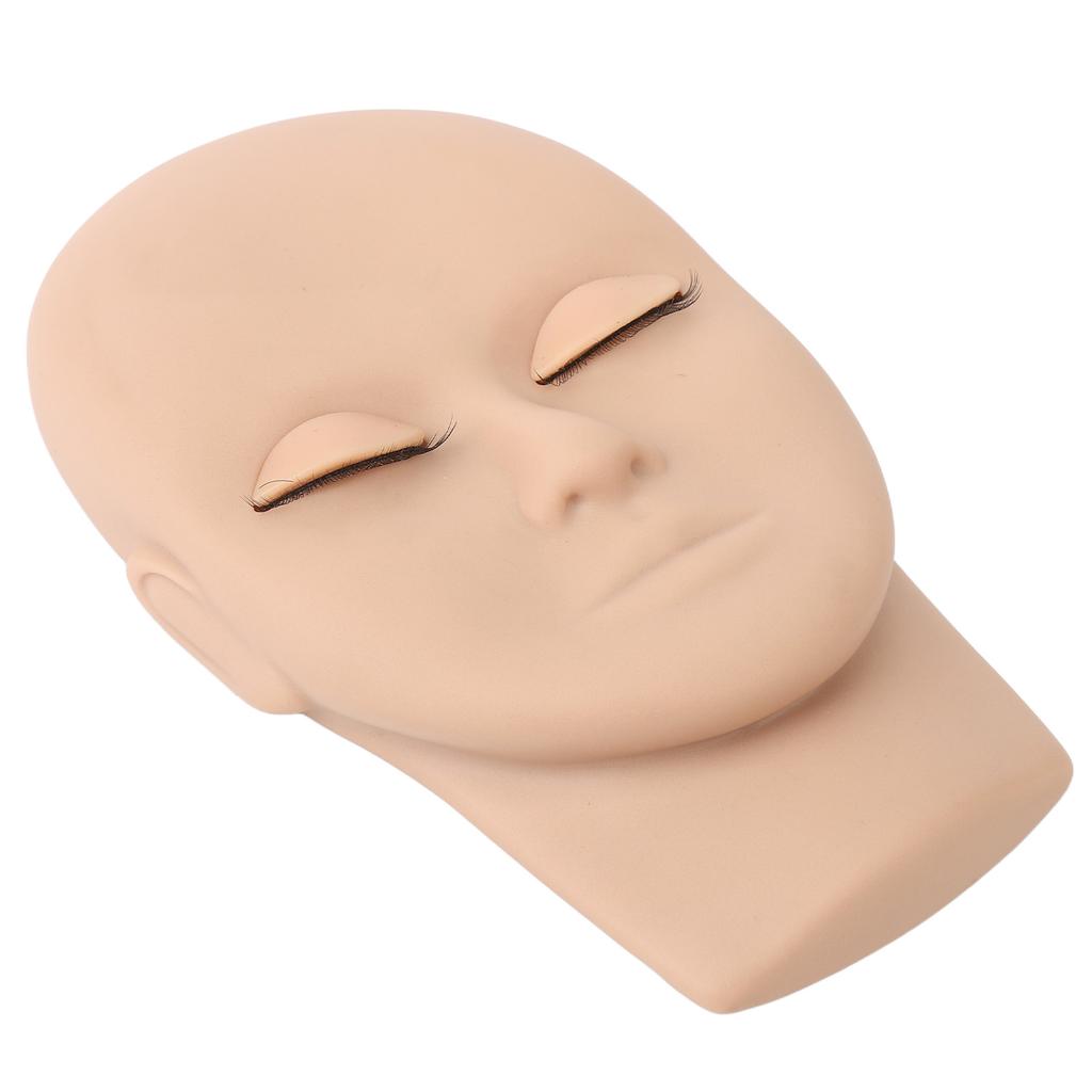 Lash Mannequin Head Reusable   Rubber Replaced Eyelids Mannequin Head for Lash Extension Practice
