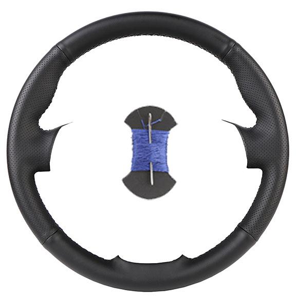 Nappa leather Custom Car Steering Wheel Cover For Isuzu D-Max MU-X 2013-2020 Holden Colorado AU 2012-2019 Car Accessories Black