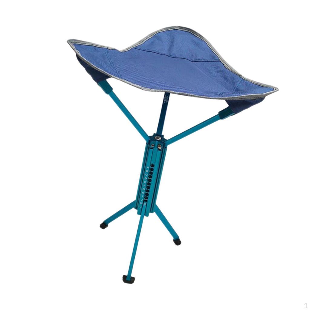 Camping Stool Fishing Tripod Foot Rest Compact Small Foldable Chair Slacker for Picnic Walking