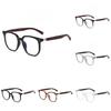 Tr Retro Woodgrain Blue Light Blocking Glasses With Clear Frame For Stylish Office Wear