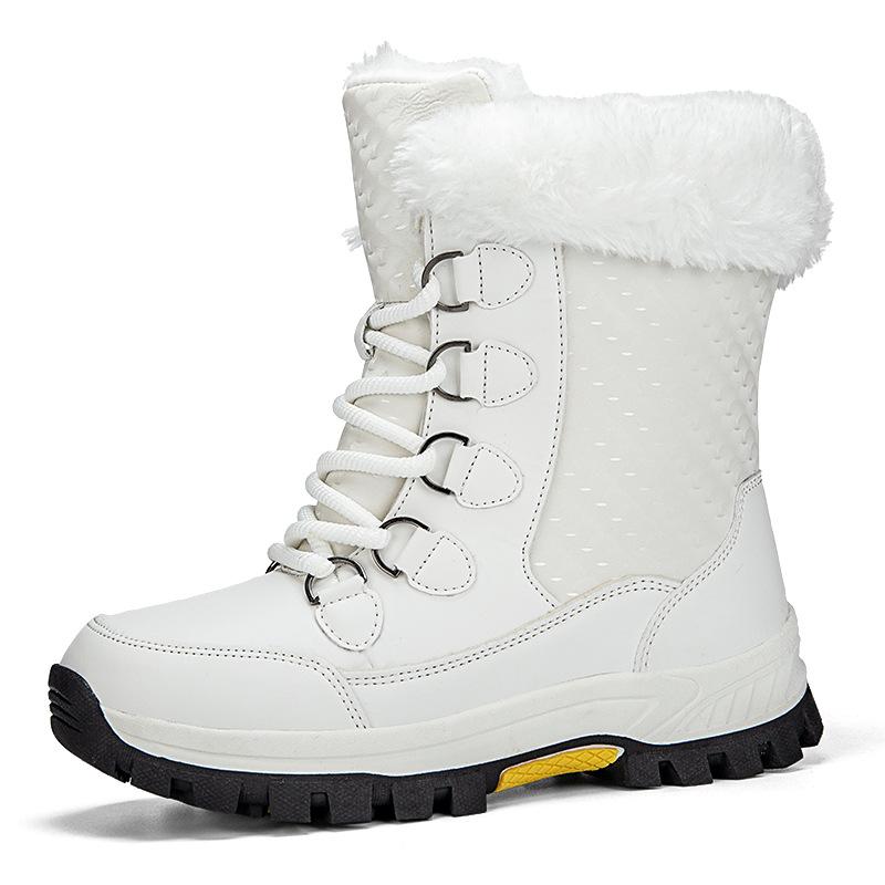 Snow boots men's new winter velvet thickened cold-proof warm lightweight women's outdoor walking versatile non-slip snow boots