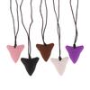 Baby Shark Tooth Shape Teether Silicone Chew Necklace For Autism Biting Chewing Baby Care Bpa Free Beads