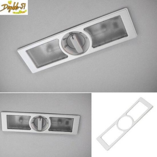 Silver ABS For Volkswagen Tiguan 2010-2016 Rear Reading Lamp Frame Cover Trim