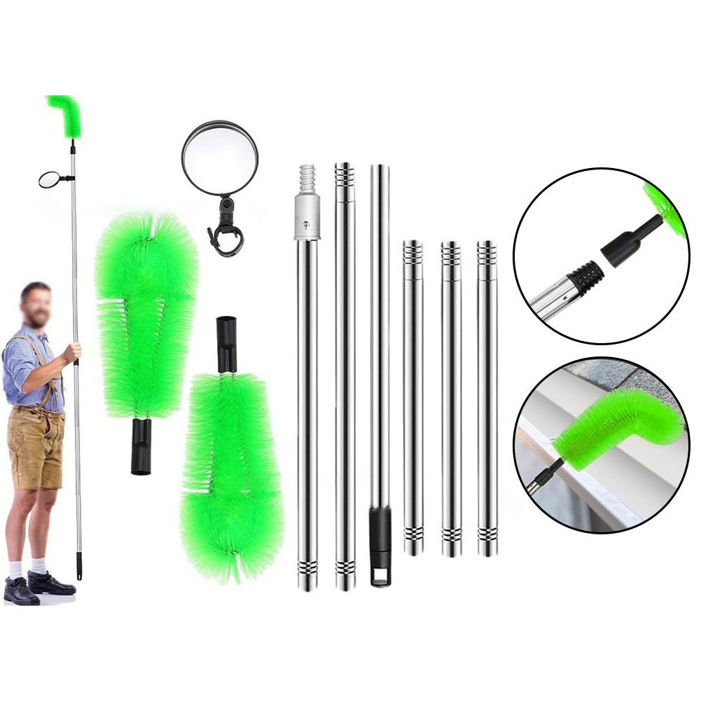Home Maintenance Gutter Brush Brush For Gutter Cleaning Flexible Brush Easy Cleaning Flexible Brush Head Ladder-Free Use