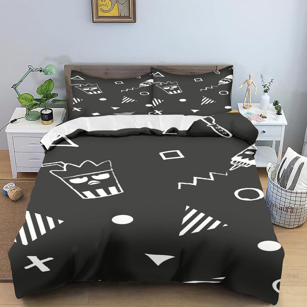 BADTZ-MARU Duvet Cover Cartoon Quilt Home Pillowcase Set Adult Bedroom Children Comforter Bedding