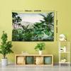 Tropical Rainforest Banana Tree Tapestry, 126x71inch, Polyester Woven Wall Hanging, Soft and Flat Fabric, Natural Style Room Decor for Bedroom and Liv