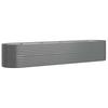 vidaXL Hochbeet Verzinkter Stahl 368x80x68 cm Grau