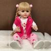 55 CM 22-calowe lalki Reborn Realistyczne pełne silikonowe lalki Bebe Vinyl Noworodek Dziewczynka Lalka Księżniczka Zabawka dla Malucha Prezent