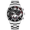 Montre Homme Fashion Mens Sports Watches Luxury Steel Quartz Watch Mens Business Watches Casual Calendar Clock Reloj Hombre