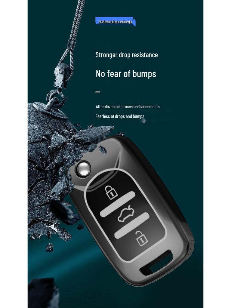 Baojun Car Key Case for 510/730/310W/200E/100/560/530/630/360 Models - High-End Shell and Buckle