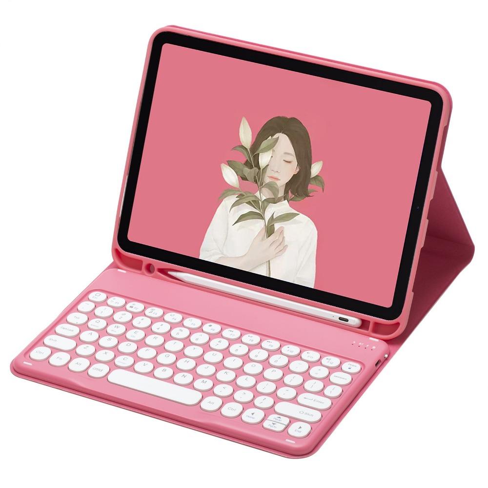 Bluetooth Keyboard Case for iPad Air 6 Pro 11 Split Round Keycap with Pencil Holder 10.2 Inch