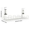 Under Desk Clamp Mounted Cord Organizer No Drill Wire Management Holder Mesh Cable Basket for Managing Cables Power Strips