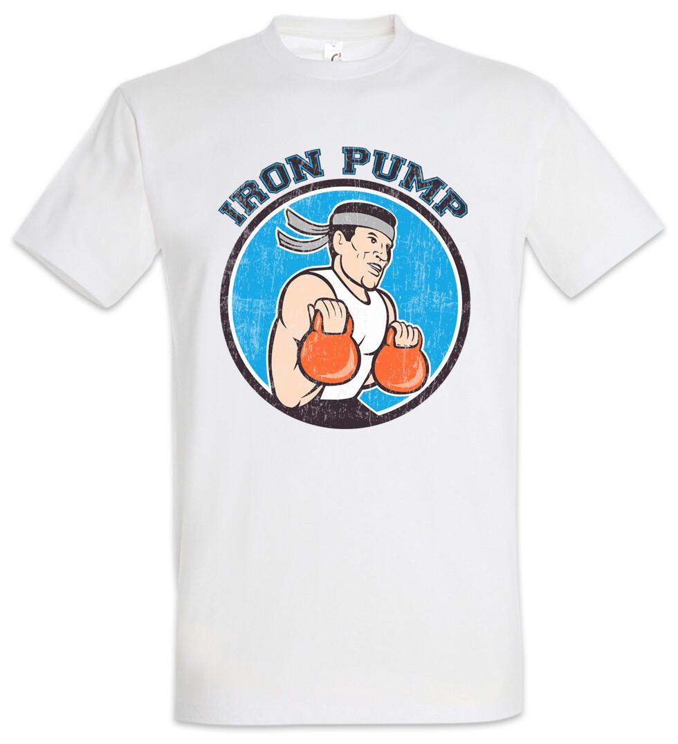 

Iron Pump T-Shirt Mens Womens Tees Top No Pain Gain Train Weightlifting Gym Kettlebells Training 2XL