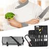 Chef Roll Bag Adjustable Shoulder Straps Storage for Kitchen Tools Meat Carving