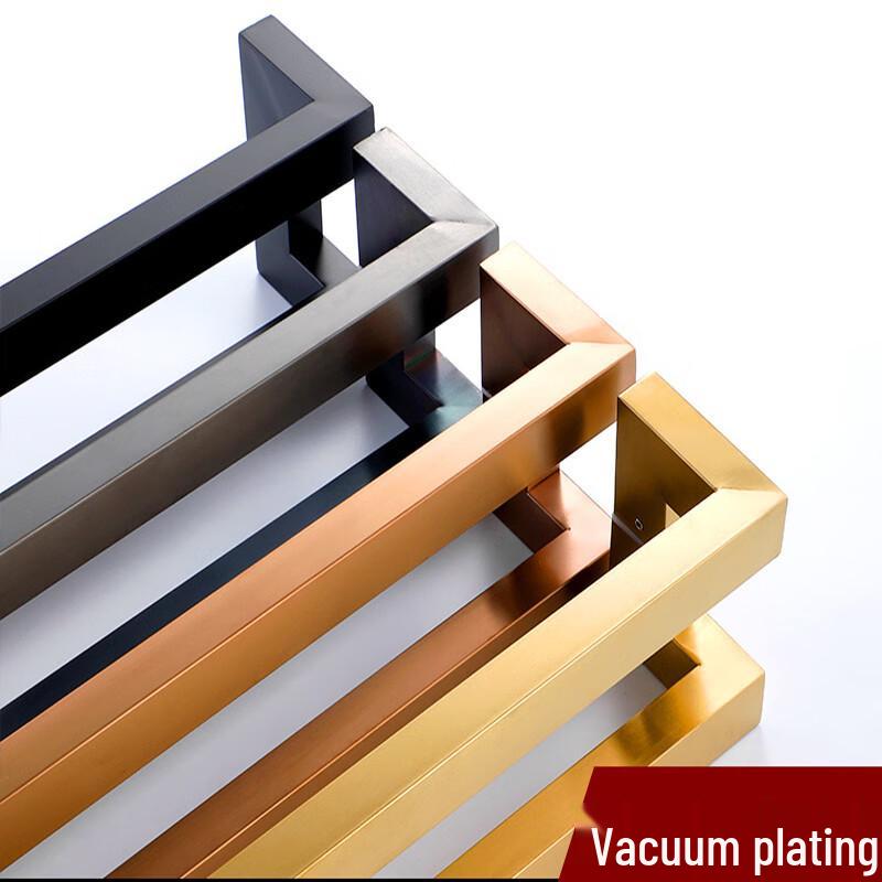 Wen Cheng Double Bend Square Glass Door Handle