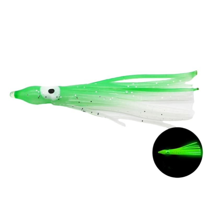 50Pcs Trolling Skirt Lures Glow Fishing Baits Fishing Tackle Baits Squid Skirts Artificial Baits Fishing Lures
