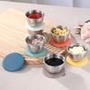 3/6Pcs Sauce Cups Salad Dressing Containers 50ml Reusable Leak-Proof Stainless Steel Sauce Containers with Silicone Lids for Dressings Condiments