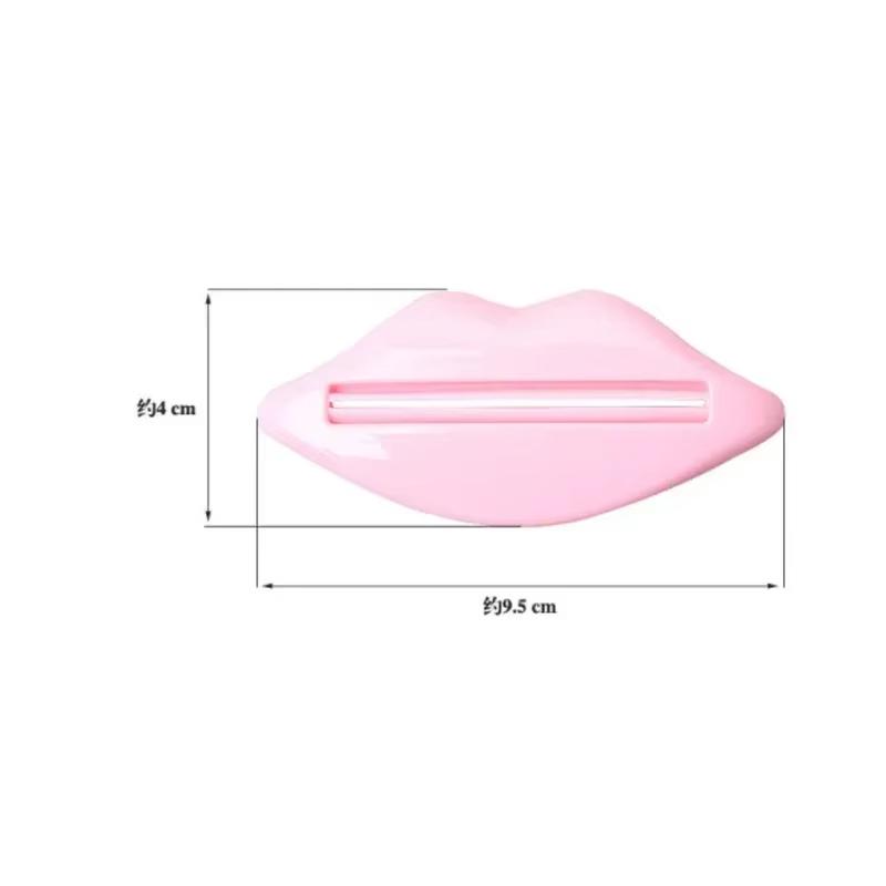 1ks Nejprodávanější Sexy Hot Lip Kiss Koupelnová trubice Dávkovač zubní pasty Krémový odšťavňovač Domácí trubice Rolovací držák odšťavňovač Náhodné barvy
