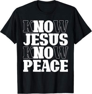 Ken Jezus Ken Vrede Religie God Kerk Christelijke Cadeaus T-shirt Unisex T-shirt