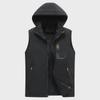 Men's Trendy Slim Hooded Vest: Outdoor Autumn/Winter Plus Velvet Thickened Waistcoat for Warmth