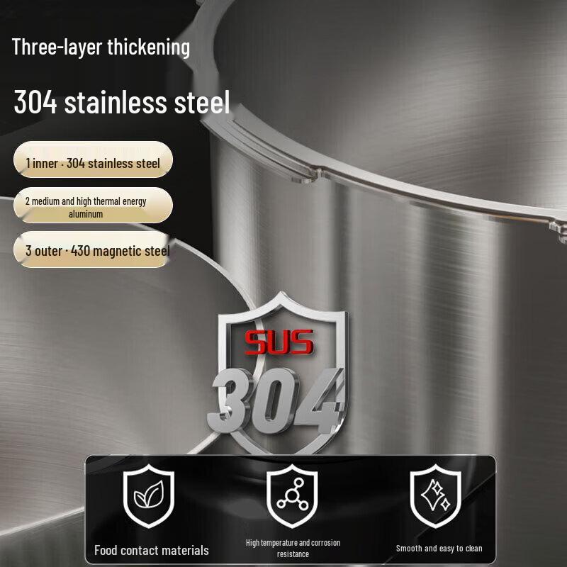 Kobach 304 Stainless Steel 8L Pressure Cooker