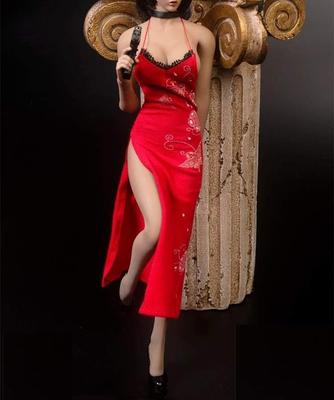 TYM102 Wunderschönes Sexy Chinesisches Kleid mit Gürtel und Waffen-Set für Actionfigur und Schuhe Nicht [TOYBARJAPAN] 1/6 (Körper, Kopf, Inklusive)