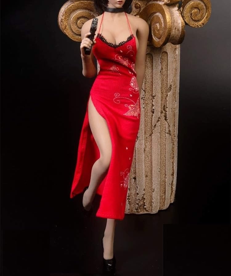 TYM102 Beautiful Sexy Chinese Dress with Tie and Weapon Set for Action Figure and Shoes Not [TOYBARJAPAN] 1/6 (Body, Head, Included)