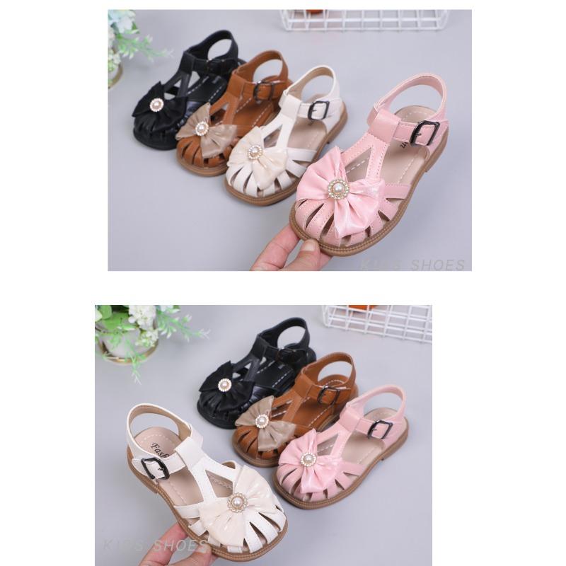 Baby Kids Bow Princess Sandals, Korean Soft Sole Summer Girls Shoes