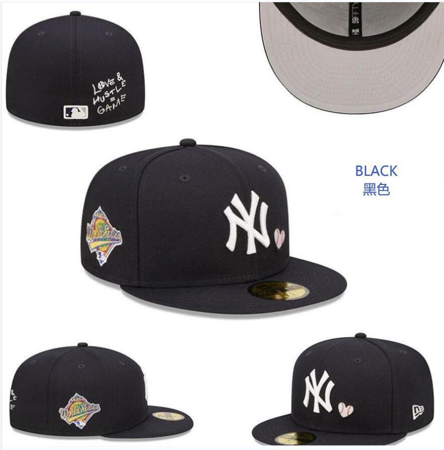 Baseball Fully Enclosed Baseball Cap, Non-Adjustable, Can Be Worn Upside Down, New Dense Embroidered American Hip-Hop Baseball League Size Cap