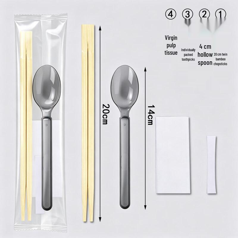 OEING Disposable Bamboo Cutlery Sets
