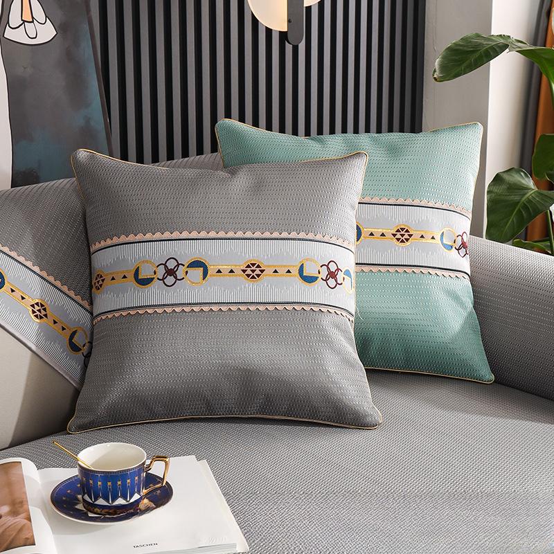 Summer Ice Silk Cool Pad Four Seasons Universal Sofa Cushion Modern Minimalist Living Room Comfortable Sofa Cover Slipcover