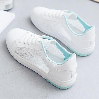 Fashion Summer New Breathable Little White Shoes Round Toe Women's Board Shoes Student Leisure Sports Mesh Women's Sports Shoes