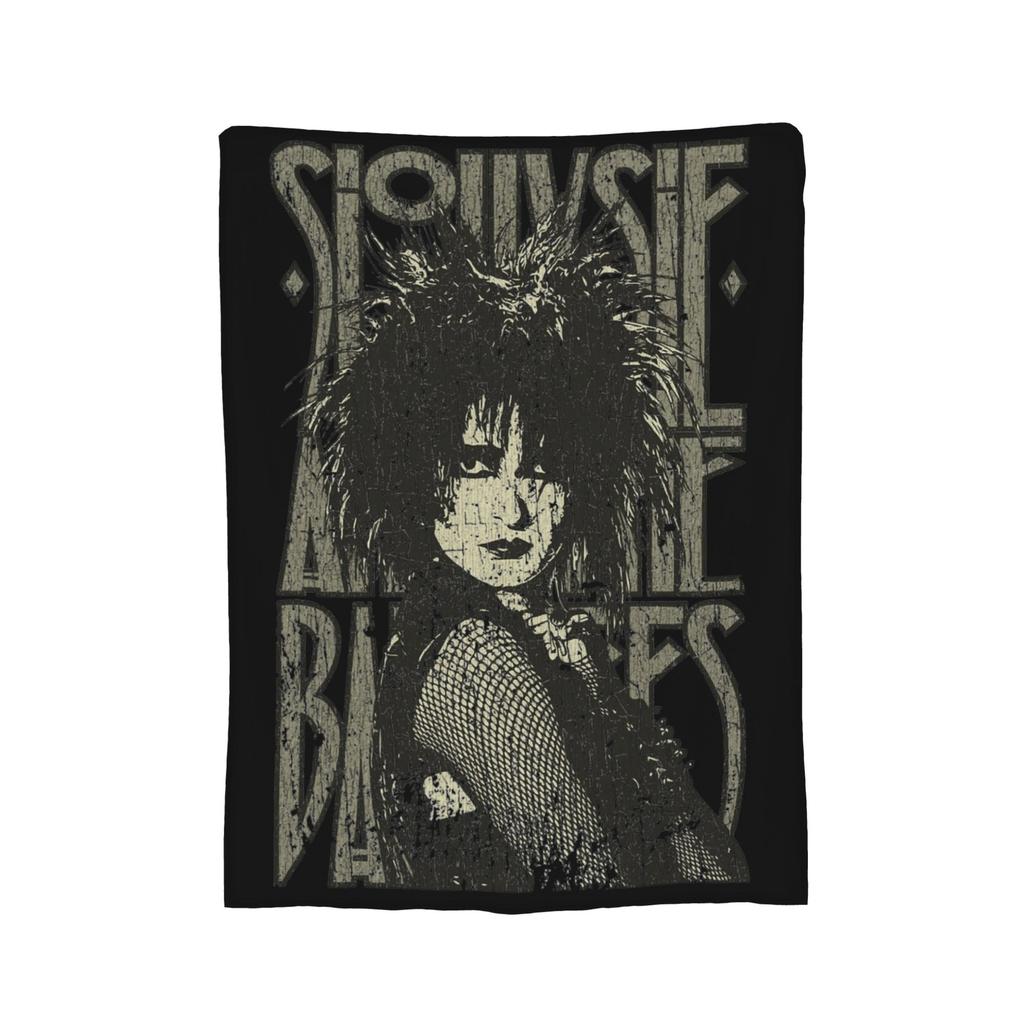 Siouxsie and The Banshees 1982 Decken Fleece Bedruckt Tragbar Warm Überwurfdecke für Zuhause Schlafzimmer Teppichstück