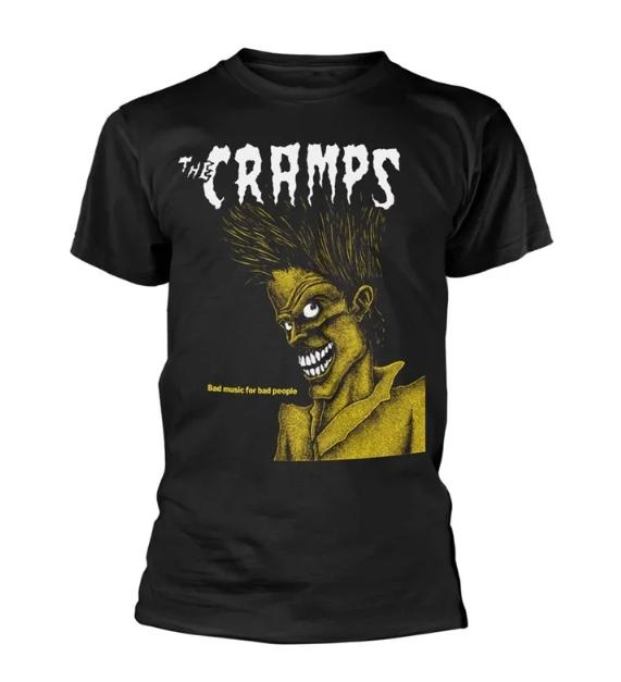 Tričko The Cramps - Oficiálně licencované Human Fly / Bad Music for Bad People Band Merch - Boyfriend Tee Dark Pioneer