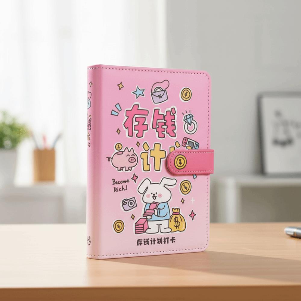 PU Leather Budget Binder with Lock Wallet Storage Planner Organizer Saving Money Binder Family