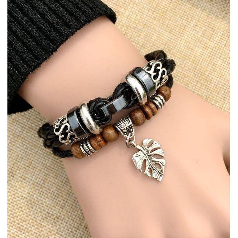 Fashion Casual Cowhide Fashion All-Match Cross Bracelet