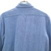 Celine Long Sleeve Two-tone Color Denim Shirt 36 Light Blue Women Used