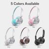 Retro Wireless Headphones Bluetooth 5.4 Over Ear Earphones 80H Playback 40mm Driver Type-C Charging Soft Cushions Built-in Mic
