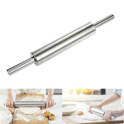 Stainless Steel Rolling Pin Non Stick Rolling Pin for Baking Dough Pizza Pie Baking Making Tool