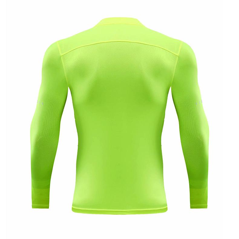 2024 Autumn Men's Quick-Dry Long Sleeve Fitness Top with Half-High Collar