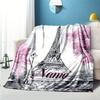 240Gm2 Eiffel Towel Customize Your Name Outdoor Blanket Suitable For All Seasons Comfortable And Warm Soft Blanket Suitable For Travel Gifts For
